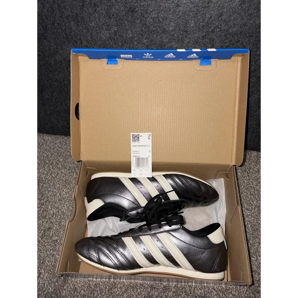 Adidas Taekwondo Lace W Shoes Womens Size 7 Silver White Black JP8133 TKD Gear